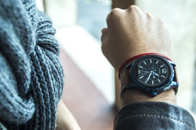 Edoardo Alaimo look Fossil watch3