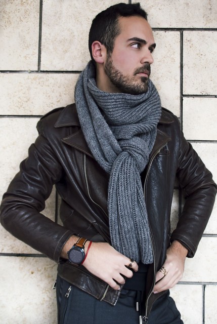Edoardo Alaimo look Fossil watch2