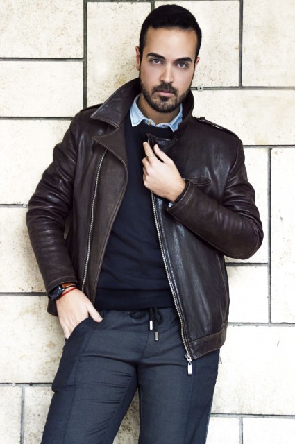 Edoardo Alaimo look Fossil watch5