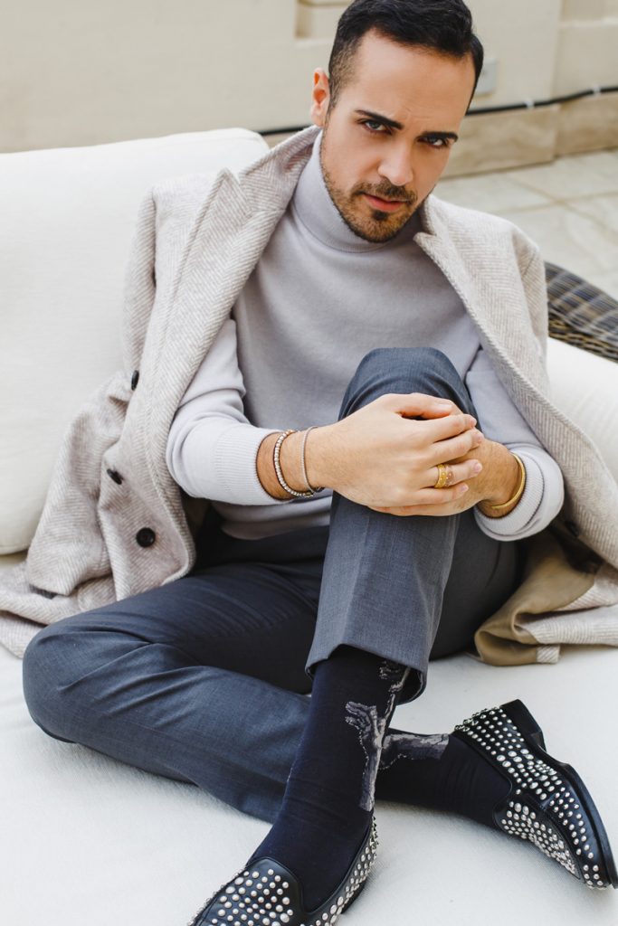 Outfit di Natale del fashion blogger Edoardo Alaimo