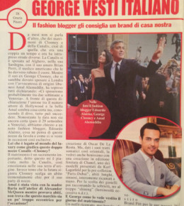 <!--:it--> "Ora" magazine -Edoardo speaks about Clooney wedding 29/09/2014<!--:-->