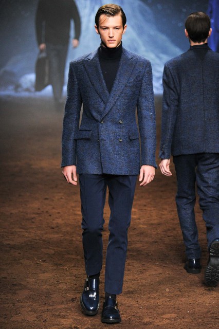 Corneliani men fashion week F/w 2015 Edoardo Alaimo2